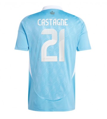 Belgien Timothy Castagne #21 Bortatröja EM 2024 Kortärmad